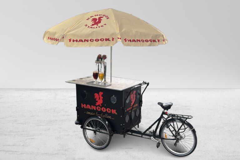 Ladcykel med 2 haner og parasol (3)